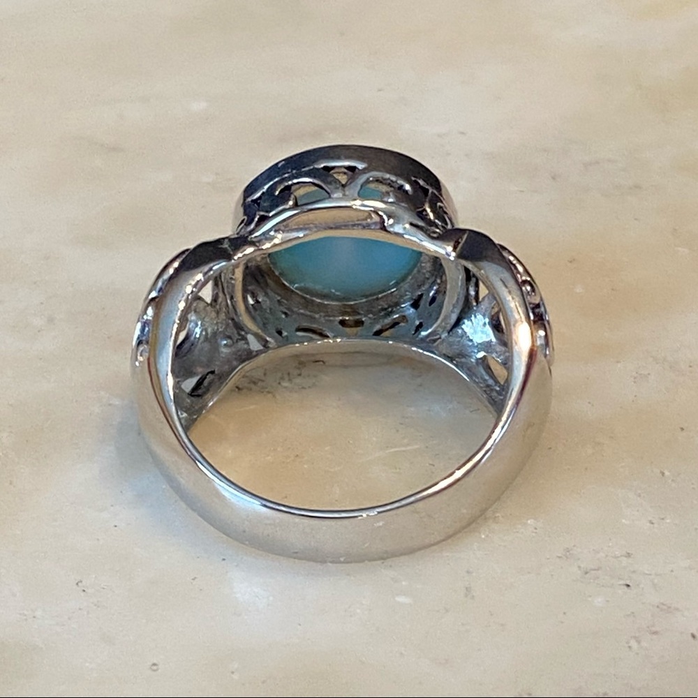 NWOT LARIMAR STERLING RING - Picture 3 of 13